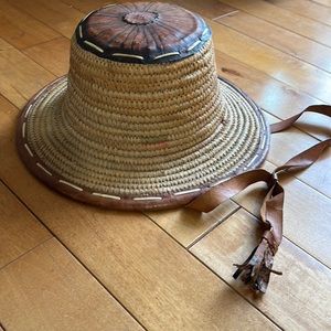 Round handmade hat